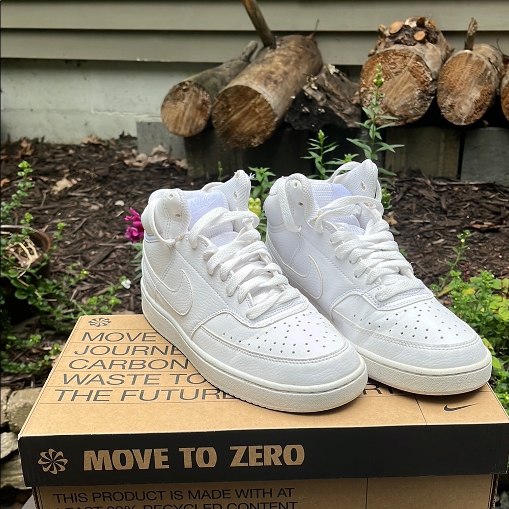 Nike All-White Court Vision